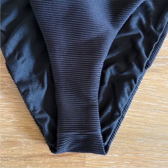 Billabong Marina Hike Textured Black Bikini Bottom - Picture 5 of 10